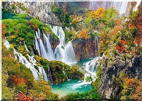 Plitvice Lakes in Croatia, one of the most beautiful parks