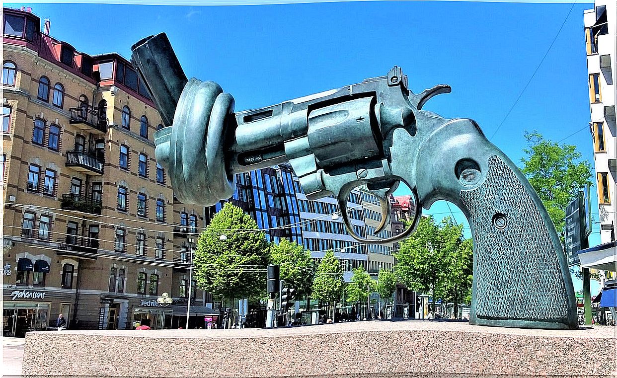 Sculpture on the streets of Gothenburg