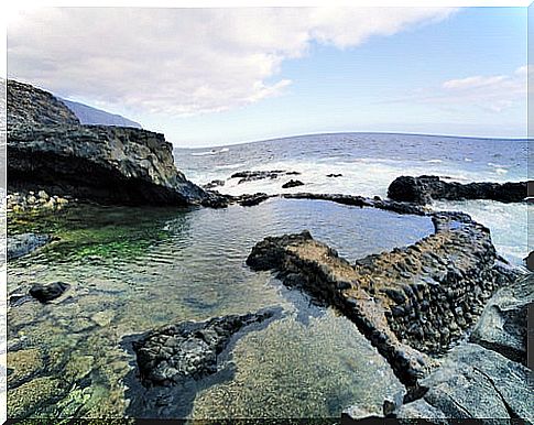 Charco Azul beach in El Hierro