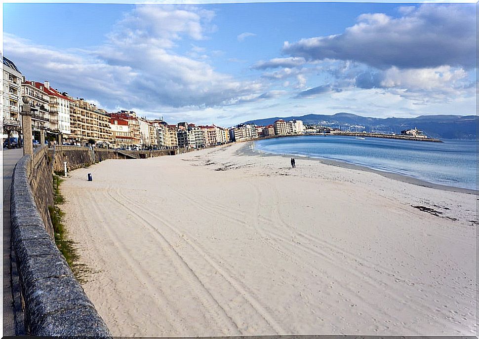 Silgar beach in Sanxenxo in the Galician Rías Baixas