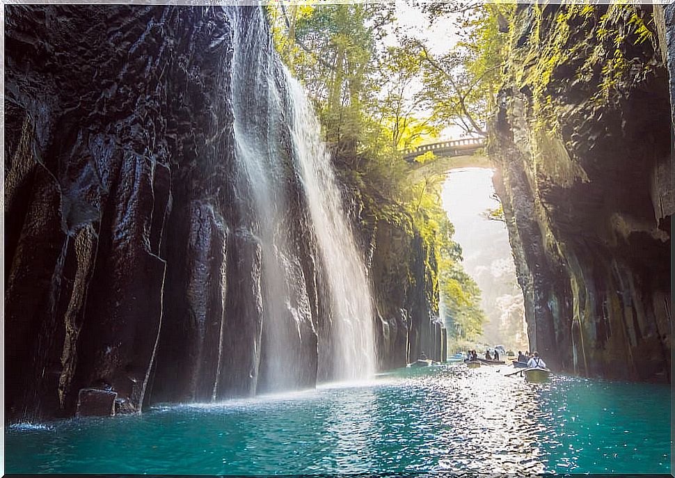 View of the Takachiho Gorge on the island of Kyushu