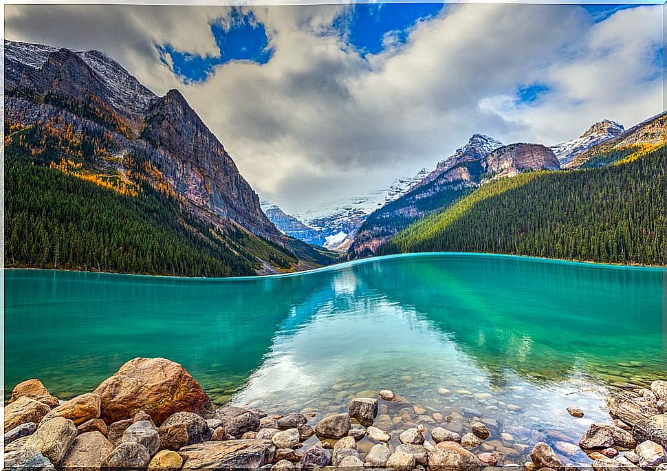 Lake Louise in the province of Alberta, Canada