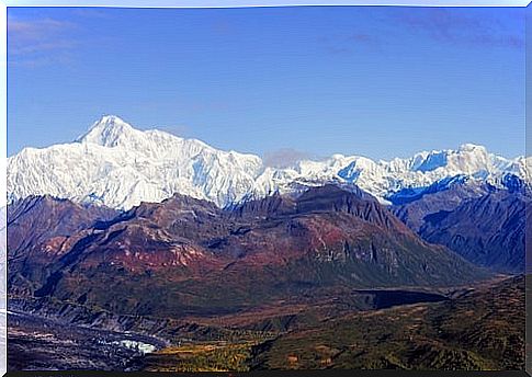 Mount Denali in Alaska.