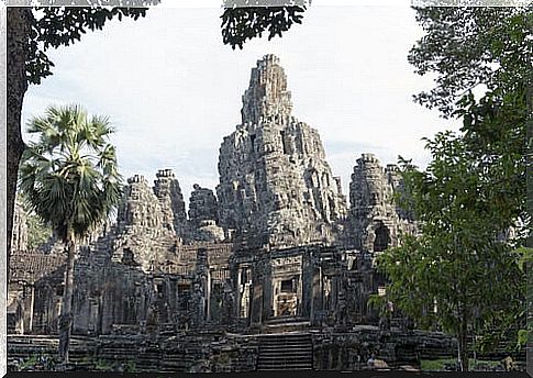 Angkor Thom temple in Cambodia