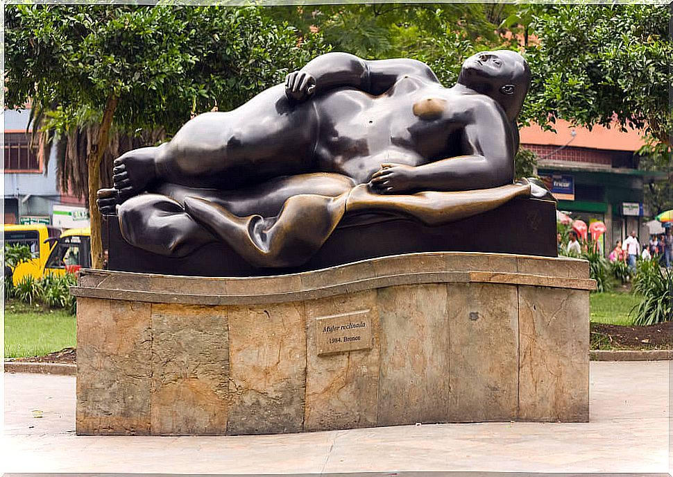 Botero's reclining woman