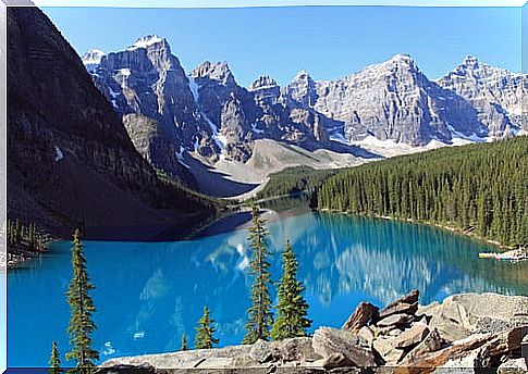 Lake Morraine in Canada