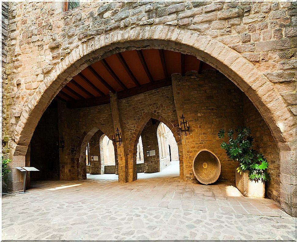 Inside the castle of Cardona