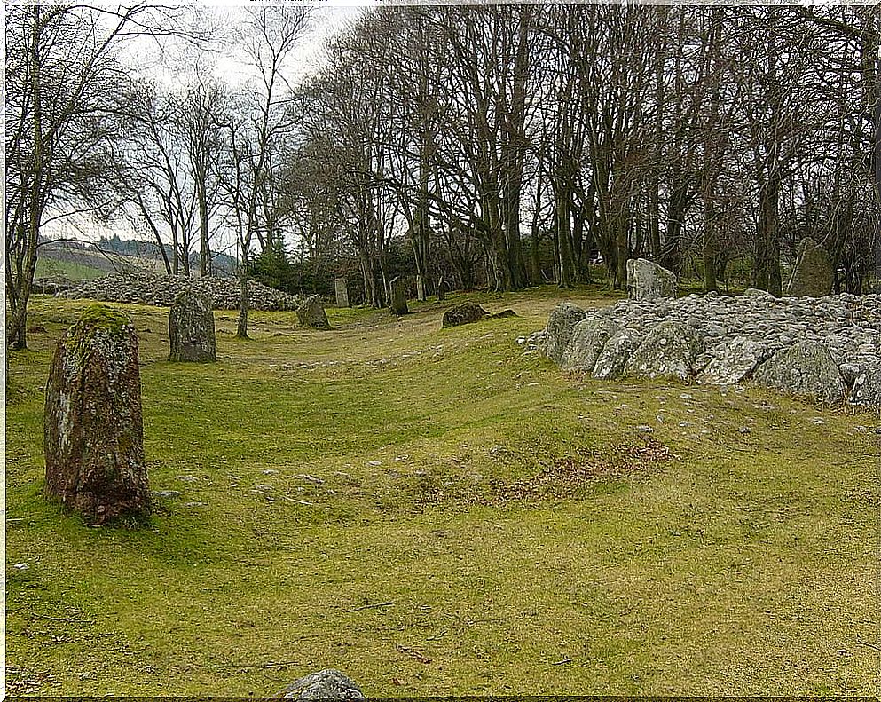 View of the Clava Cairns