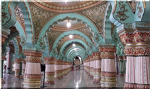 Darbar Hall in the Palace ofMysore