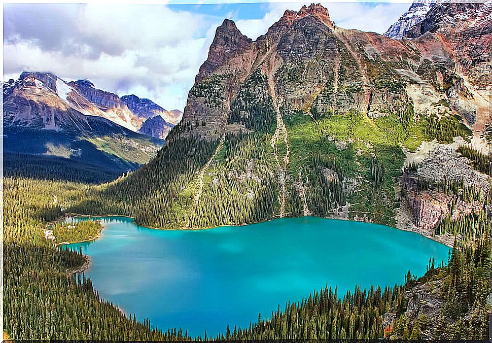 Yoho National Park in the Rocky Mountains in Canada