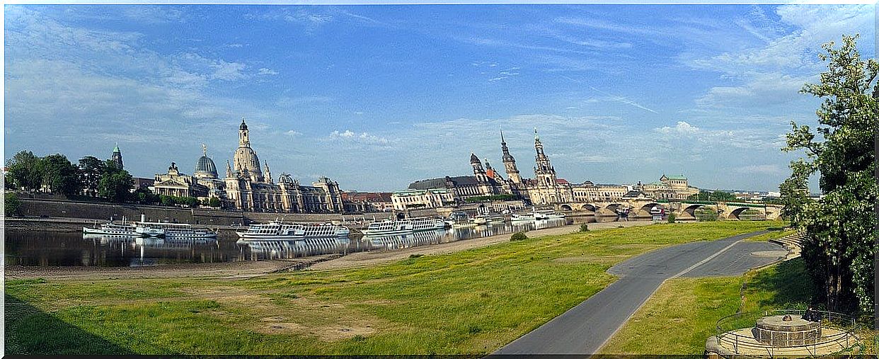 View of Dresden in eastern Germany