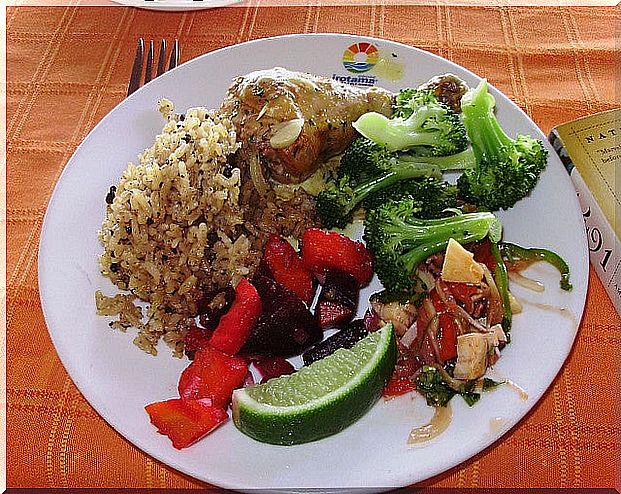 Coconut rice, one of the Caribbean dishes