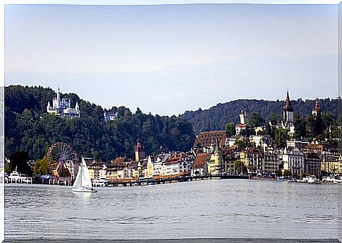 View of Lucerne from the Lake