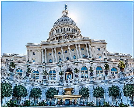 Entrance to the Washington Capitol