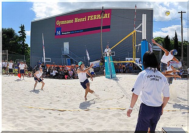 Volleyball on a holiday in Montpellier