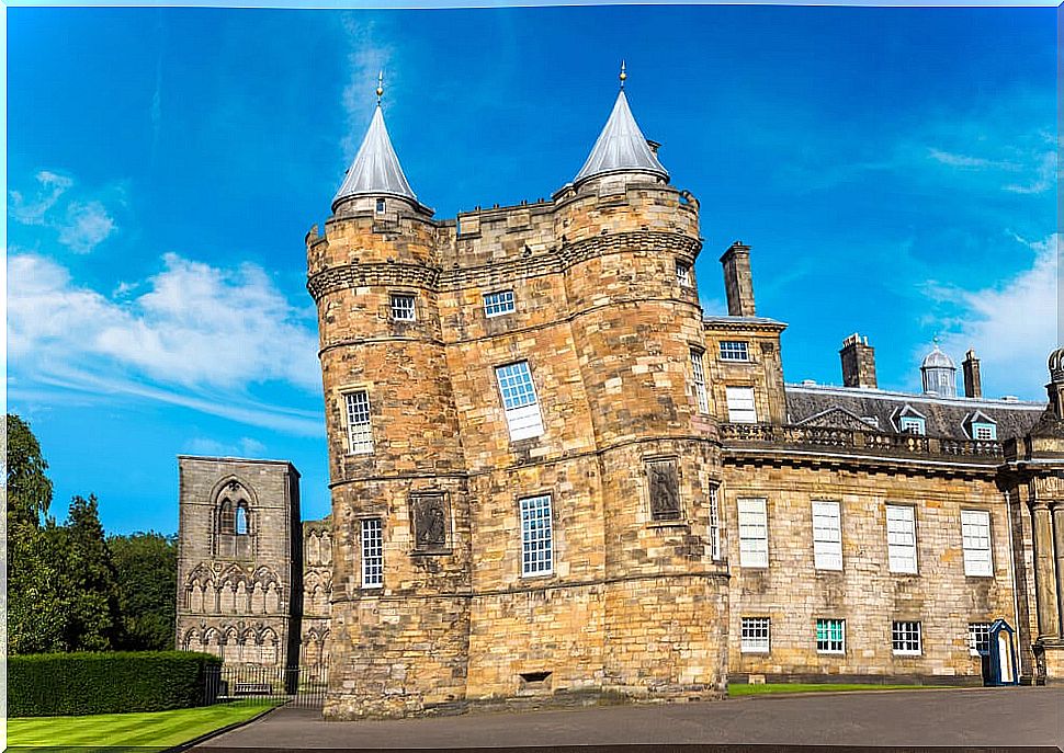 Side of the Palace of Holyroodhouse