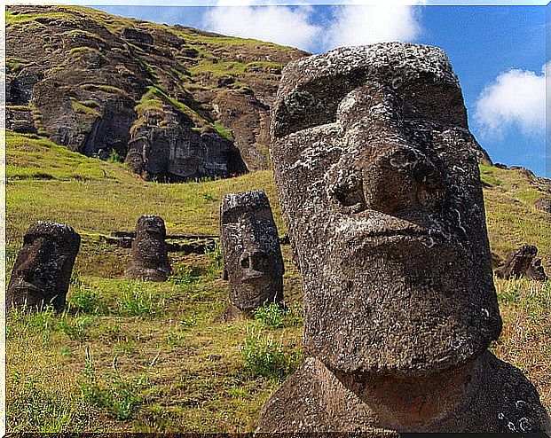 Moai on Easter Island