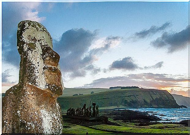 Moai on Easter Island