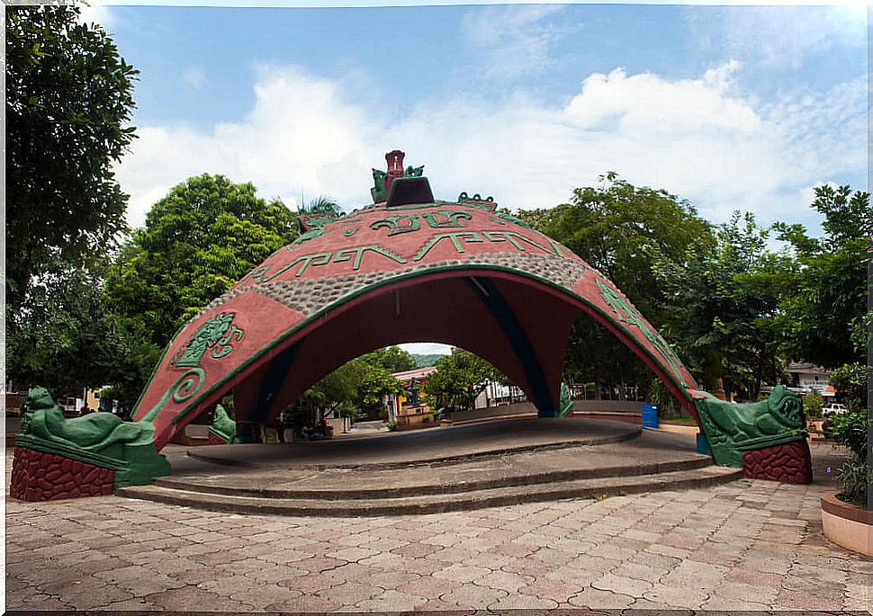 Indigenous kiosk located in Costa Rica.