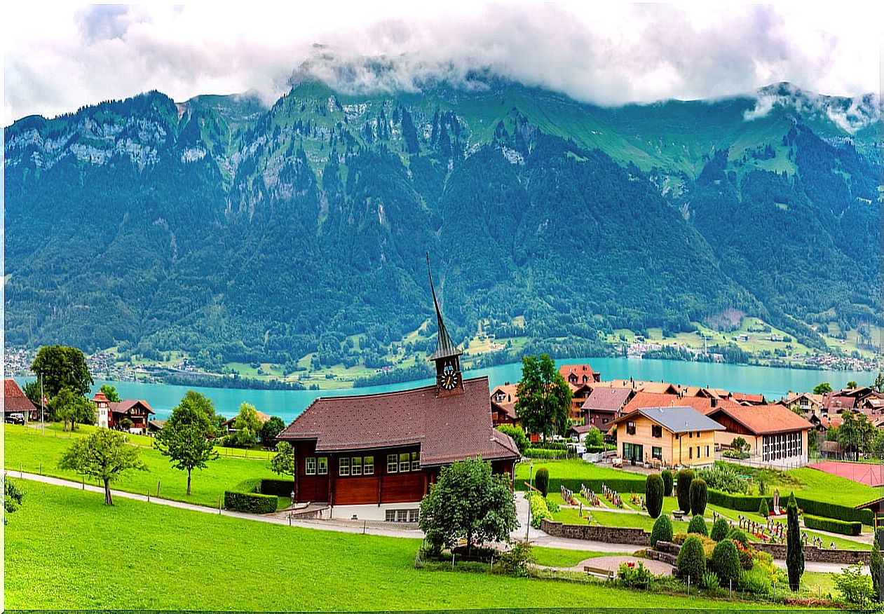 Iseltwald in Switzerland: a very quiet place