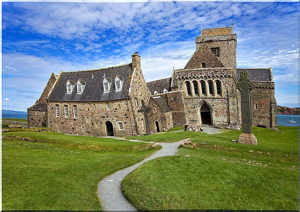 Iona Abbey, one of the most important in Europe.