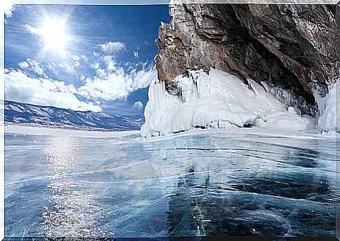 Lake Baikal in Russia, a landscape from another planet