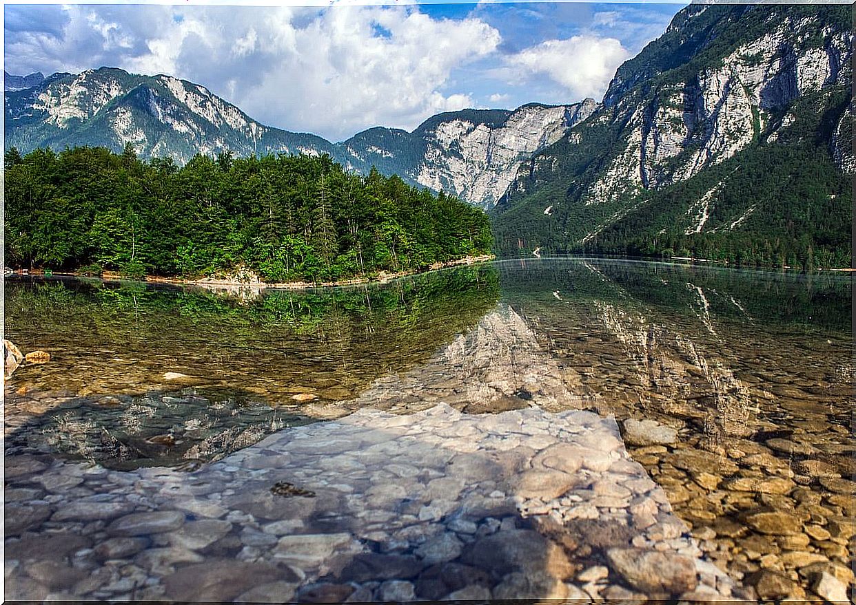 Lake Bohijn from the shore