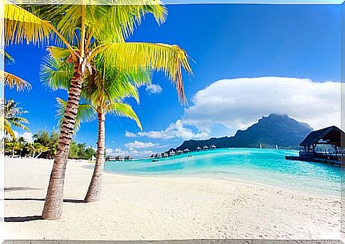 Beach in Bora Bora