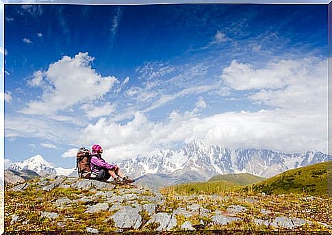 Hiker in Nepal