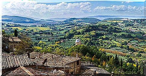 Montepulciano, a pretty town in Italian Tuscany