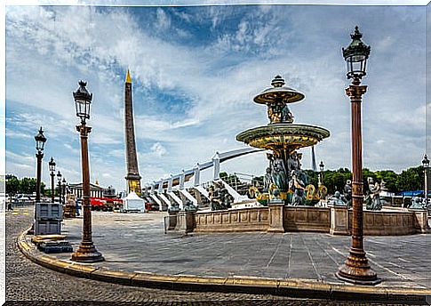 Detail of the Place de la Concorde 