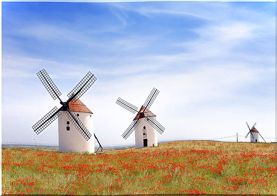 Windmills in Mota del Cuervo