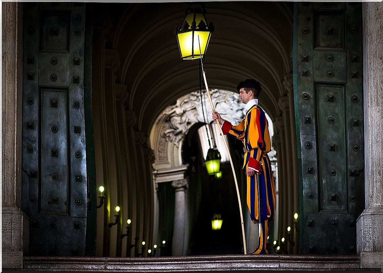 Swiss Guard in the Vatican