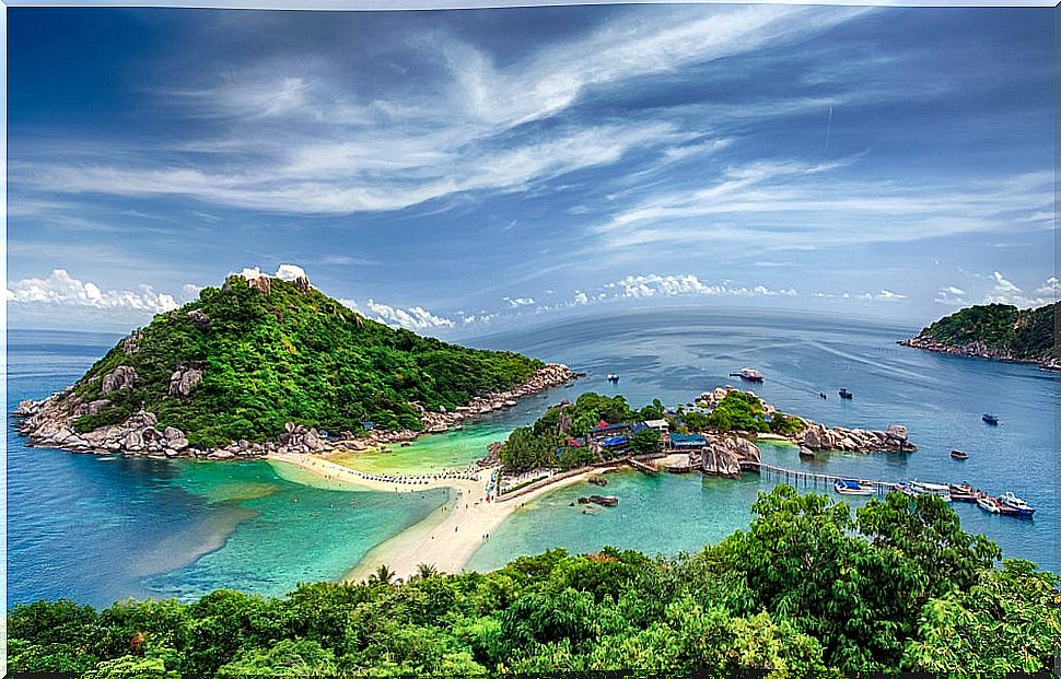 View of Koh Tao in Thailand