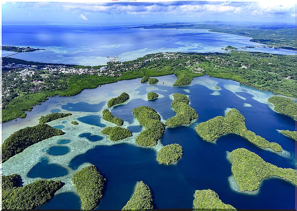 View of Koror in the Palau