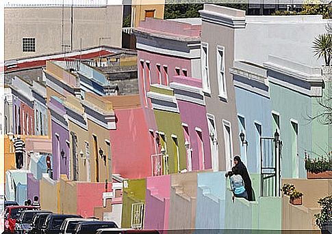 Colorful houses in Bo Kaap Cape Town