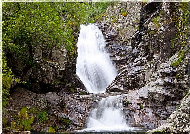 Purgatorio waterfall in Madrid