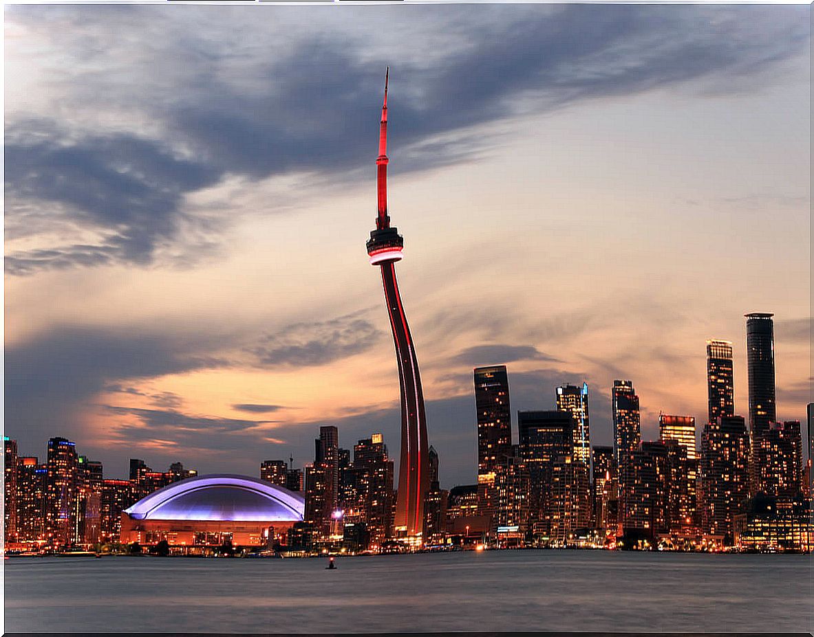 The CN Tower is the tallest tower in all of America.