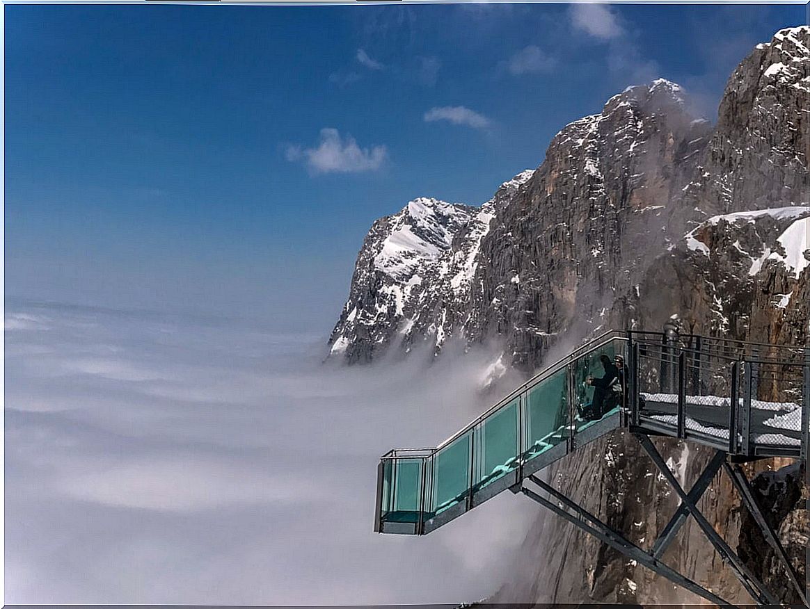 Hunerkogel, in the Austrian Alps, is one of the most famous viewpoints in the world.