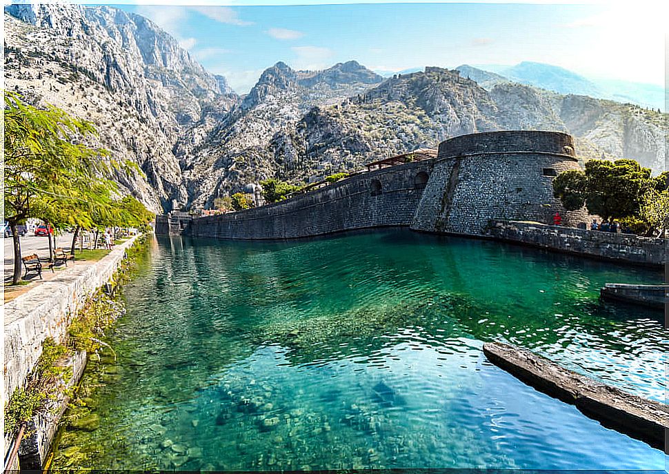 Kotor wall in Montenegro