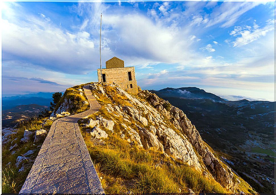 The Njegos Mausoleum in Lovcen, Montenegro