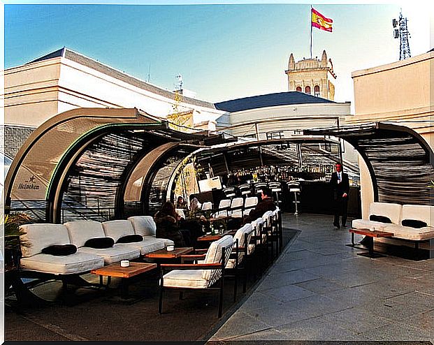 Cibeles terrace in Madrid