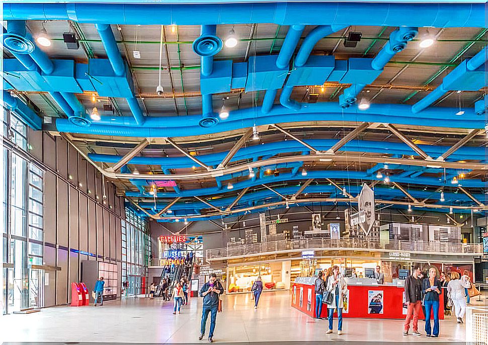 Inside the Center Pompidou