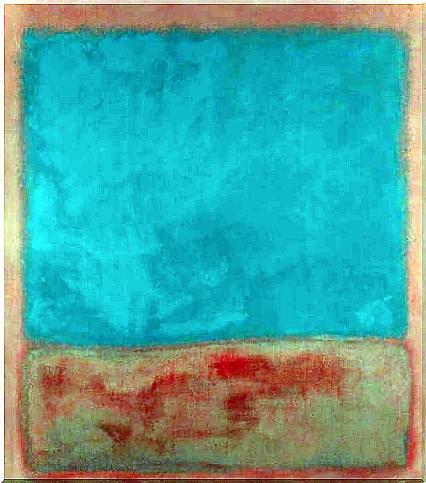 Work of Mark Rothko in the Pompidou Center