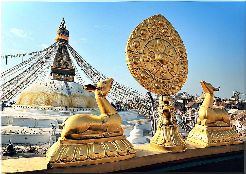 Stupa in Kathmandu, capital of Nepal