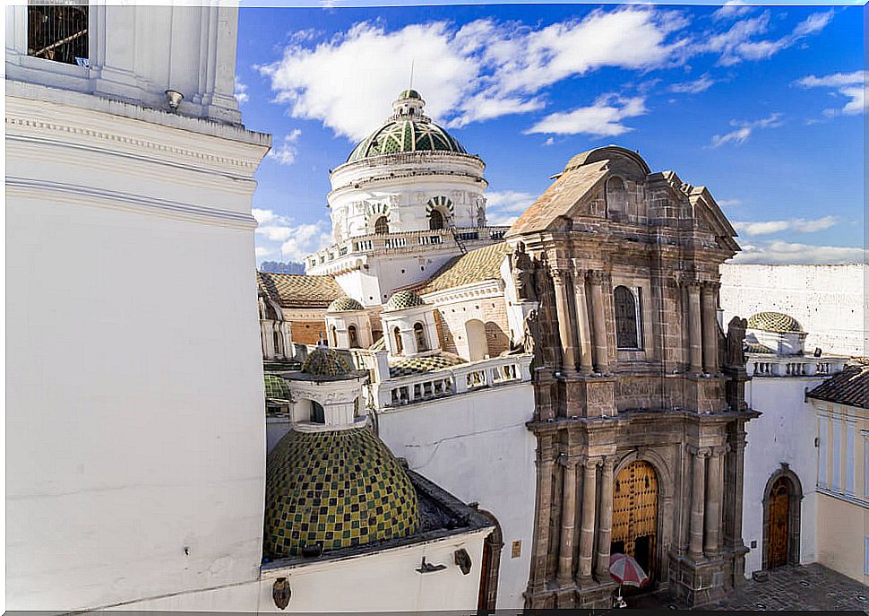 Dome of the Church of the Company in Quito