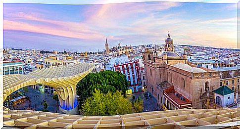 View of Seville from Metropol 