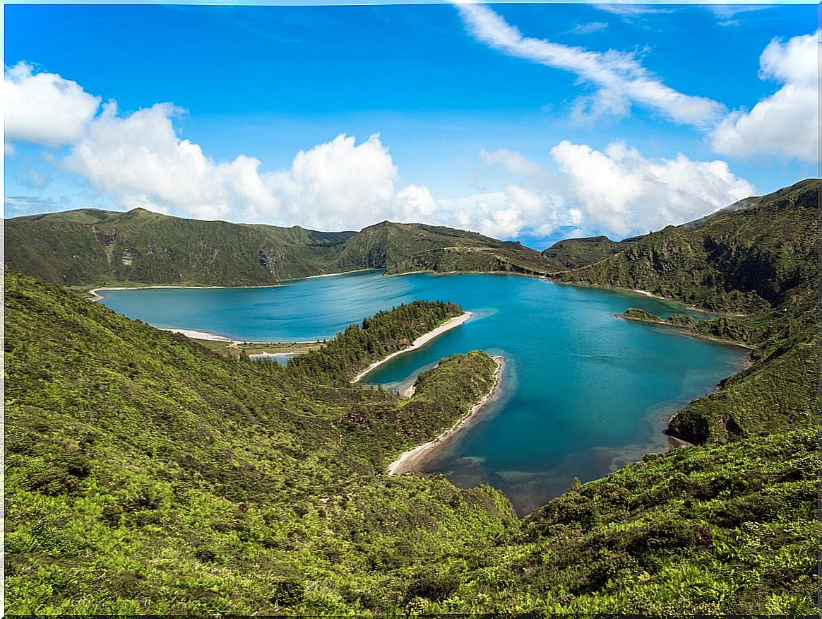 San Miguel Island, one of the eastern Azores Islands.