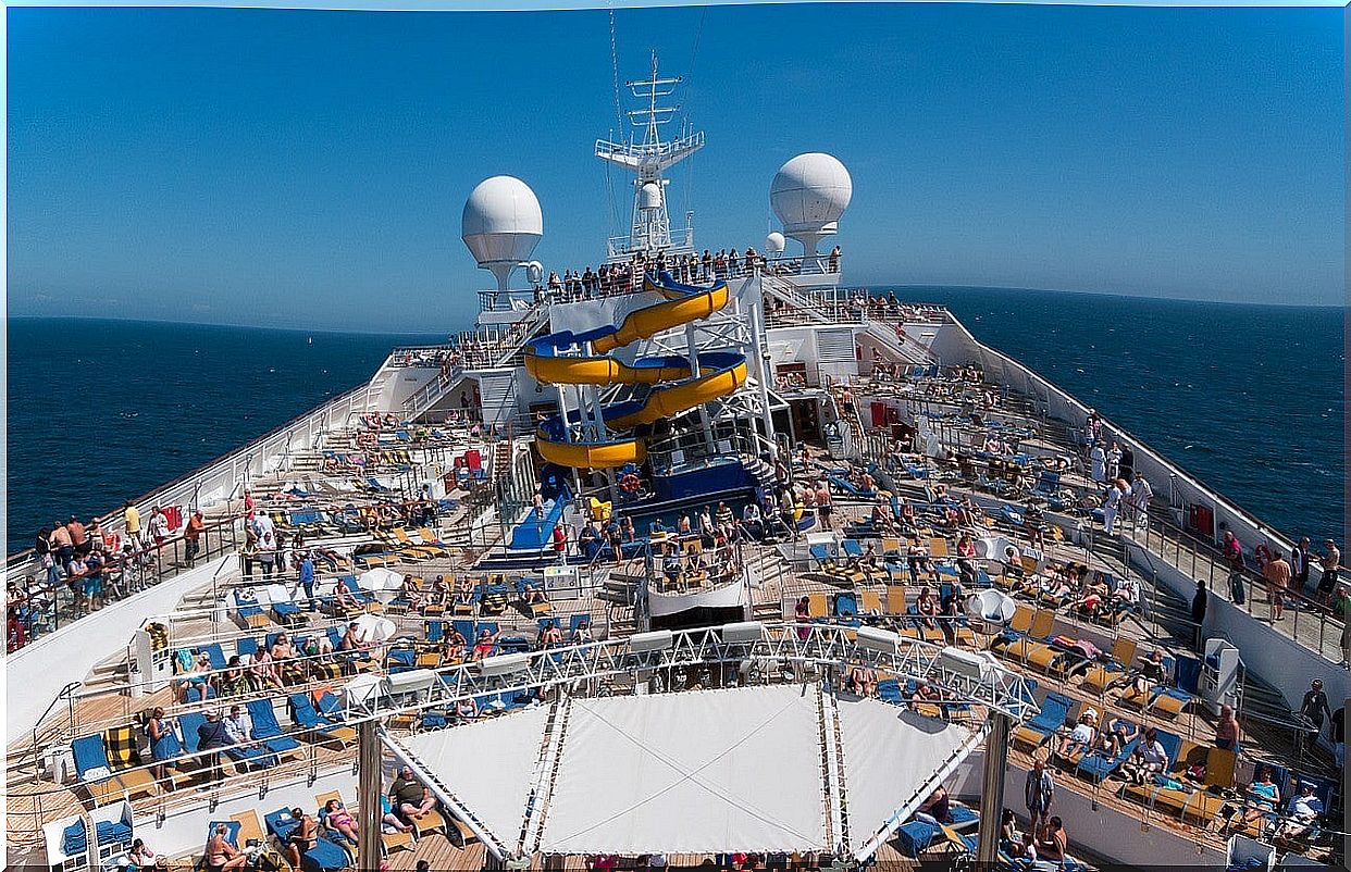 Pool of a cruise ship