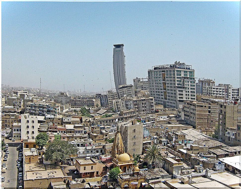 View of Karachi, the least safe city